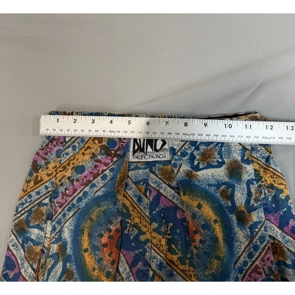 Vintage Dunes Pacific Beach Men's Parachute Surfer Hook & Loop Pants Size S